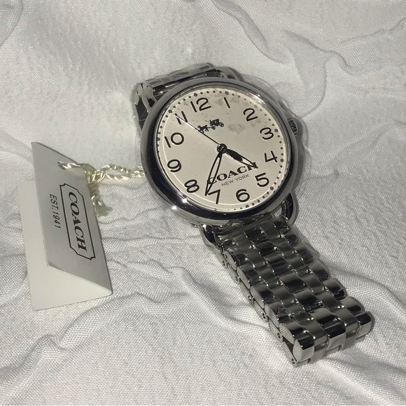 Coach Women\'s Watch 14502260 Quartz Delancey White Dial 36mm Stainless Steel